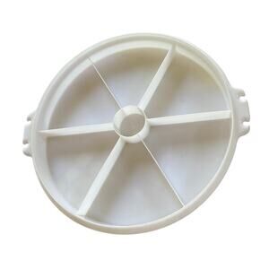 Vintage Tupperware Divided Party Serving Tray & Lid 405-1 Veggies Dip USA